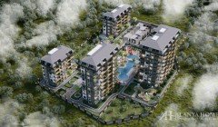 Фото покупка продажа недорогая двухкомнатная квартира 1+1 c видом на море Алания Хоум Анталия Турция