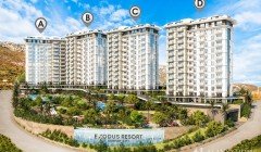 Exodus Resort Comfort City Mahmutlar Alanya Turkey Purchase sale property, furnished, one and two be