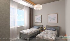 Фото купить продать недорогую двухкомнатную квартиру недвижимость1+1 c просторной спальней Алания Хо