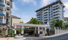 Royal Towers Center Alanya Antalya Turkey purchase sale property of a furnished one-bedroom apartmen