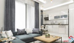 Фото купить продать недорогую двухкомнатную квартиру недвижимость 1+1 c просторной гостиной кухней с