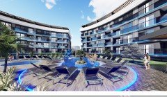 Blue Diamond Oba Alanya Antalya Turquie achat vente propriété d’un appartement meublé d’une chambre 
