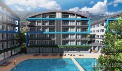 Exodus Residence Mahmutlar Alanya Antalya تركيا شراء بيع عقارات شقة مؤثثة بغرفة نوم واحدة في مخطط تق