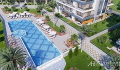 Фото покупка продажа недорогая квартира в доме жилом комплексе с открытым бассейном Алания Хоум Анта