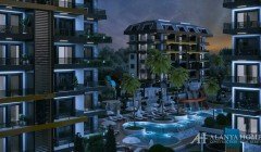 Olive Paradise Авсаллар Алания Анталия Турция құрылыс салушыдан жаңа ғимаратта пәтерді бөліп төлеуге