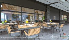 Фото купить продать недорогую квартиру недвижимость в доме жилом комплексе с кафе ресторанами Алания