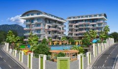 Sofia Park Kargıcak Alanya Antalya Türkiye satın alma yeni bir projede mobilyalı tek yatak odalı dai