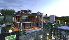 Toprak Royal Villas Kargicak Alanya Antalya Türkei Fotokauf Verkauf einer möblierten Wohnung in Rate