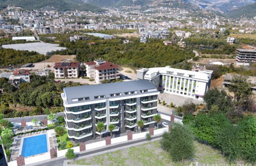 Oba Konak Life Sea And Nature View 1+1 To 3+1 Apartments