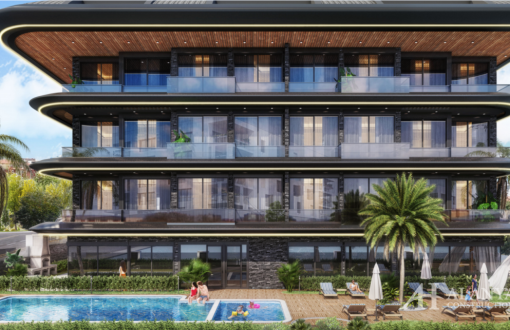 Milano Vip Residence 2 – 1+1 Luxury Apartments In Alanya Büyükhasbahçe