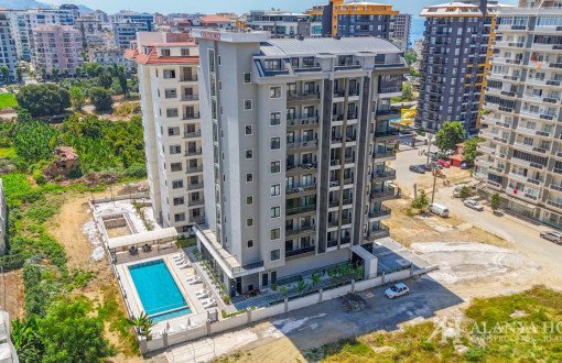 Modern 2+1 Apartment In Goldsun 12 Residence, Mahmutlar