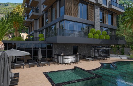 Royal Premium Cleopatra Plaja 180 Metre 1+1 Loft...3+1 Daireler