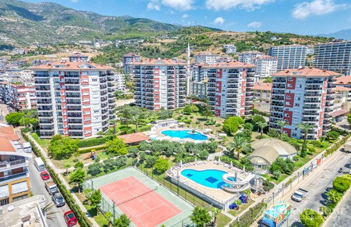 1+1 Apartment For Sale In Alanya Park Residence | Sea View & Suitable For Residence Permit