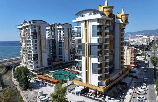 Cebeci Tower Residence Seafront Fully Furnished 1+1 Apartment For Sale