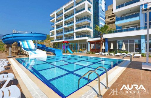 Luxuriöse 200 M² Duplexwohnung In Kestel Aura Blue