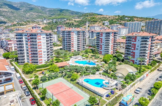 1+1 Apartment for Sale in Alanya Park Residence | Sea View & Suitable for Residence Permit