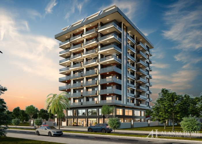 Mahmutlar Alanya Turkey furnished, one two bedroom apartment, construction company, by the sea view,