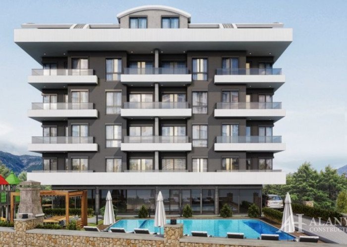 United suites Оба Алания Анталия Турция купить недвижимость меблированная двухкомнатная квартира в н