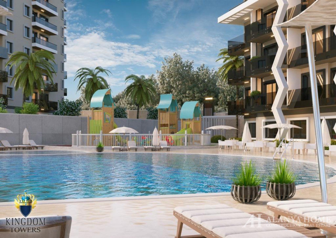 Kingdom Tower Avsallar Alanya Antalya Turkey Photo sale buy furnished apartment housing in installme