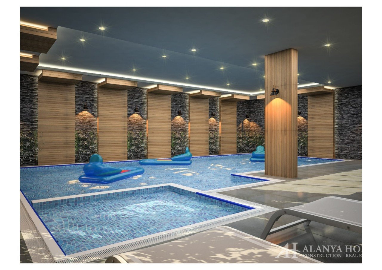 Фото покупка продажа недорогая квартира в доме жилом комплексе с крытым внутренним бассейном Алания