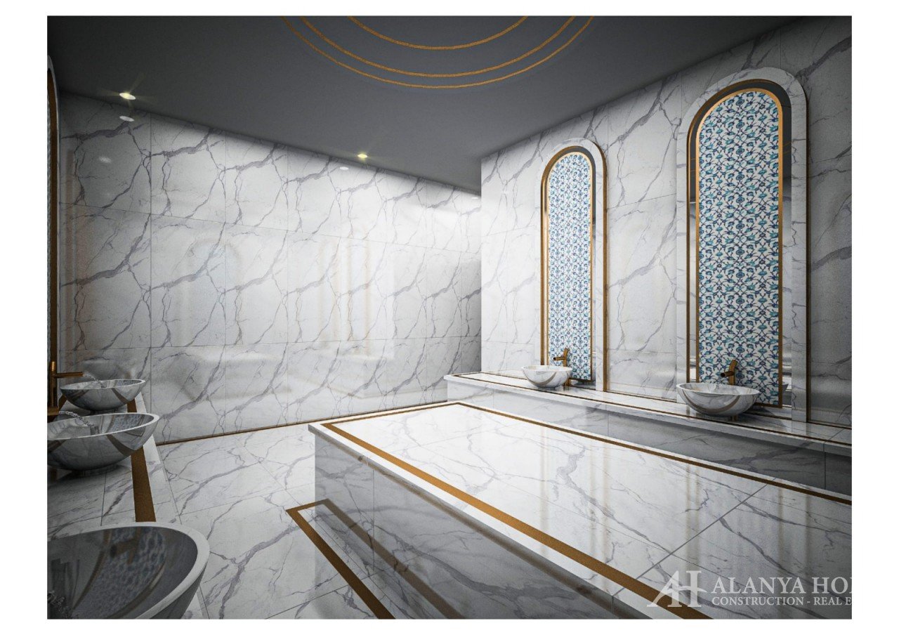 Фото покупка продажа недорогая квартира в доме жилом комплексе с турецкий хамам Алания Хоум Анталия