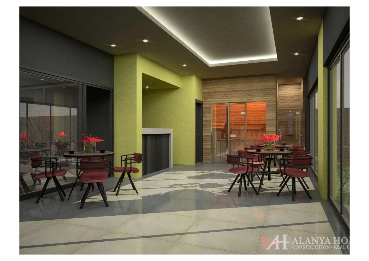 Фото покупка продажа недорогая квартира в доме жилом комплексе с кафе ресторанами Алания Хоум Антали