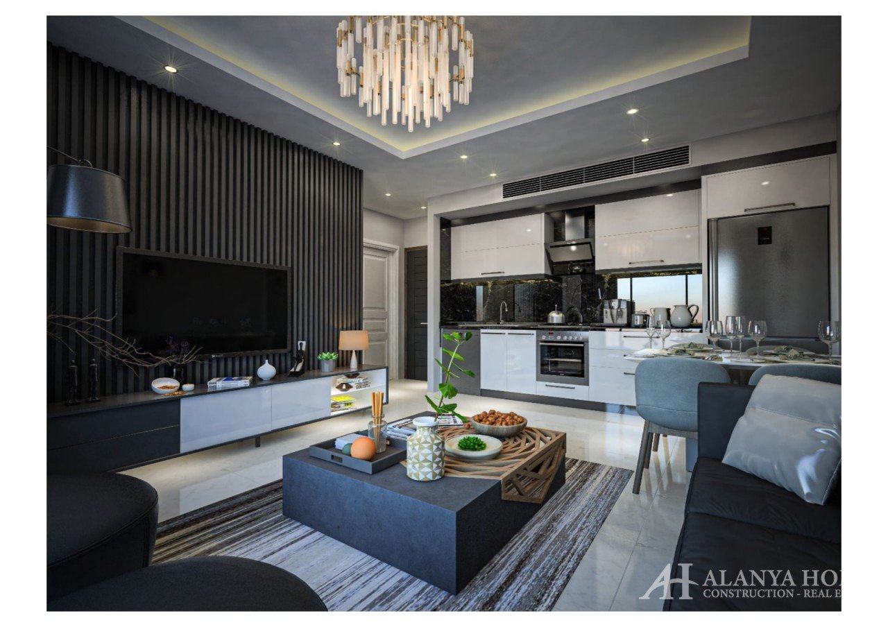 Bronze Avsallar Alanya Antalya Türkei Fotoverkauf Kauf einer möblierten Wohnung in Raten in einem Ne