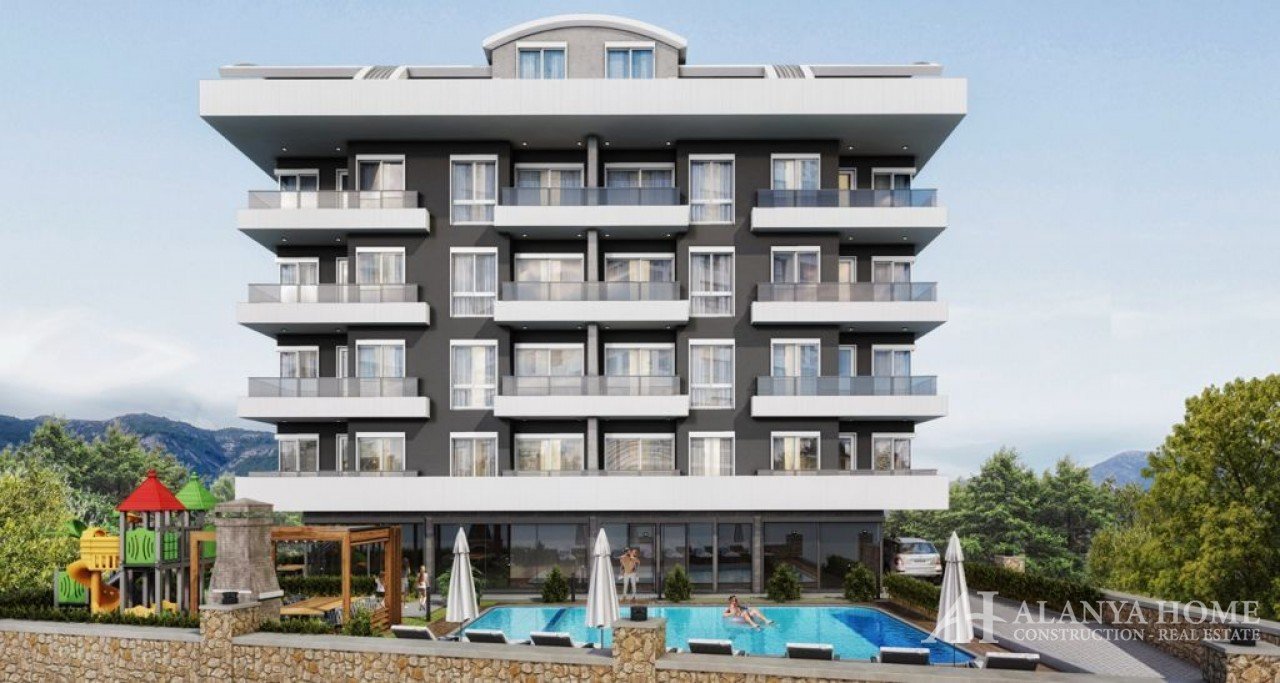 United suites Oba Alanya Antalya Turkey purchase sale property of a furnished one-bedroom apartment