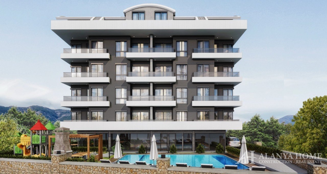 سوئیت متحد اوبا آلانیا آنتالیا ترکیه خرید اموال فروش یک آپارتمان مبله یک خوابه در یک طرح اقساط پروژه