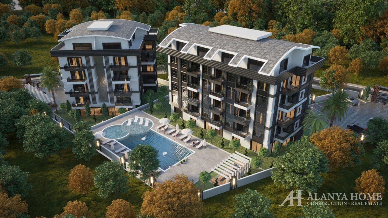 Altintas Oba Alanya Antalya Turkey purchase sale property of a furnished one-bedroom apartment in a 