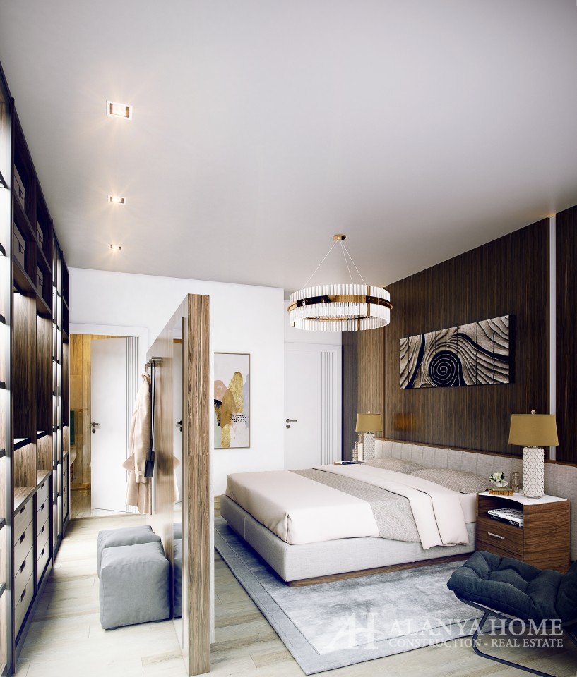 Фото покупка продажа недорогая двухкомнатная квартира 1+1 c просторной спальней Алания Хоум Анталия