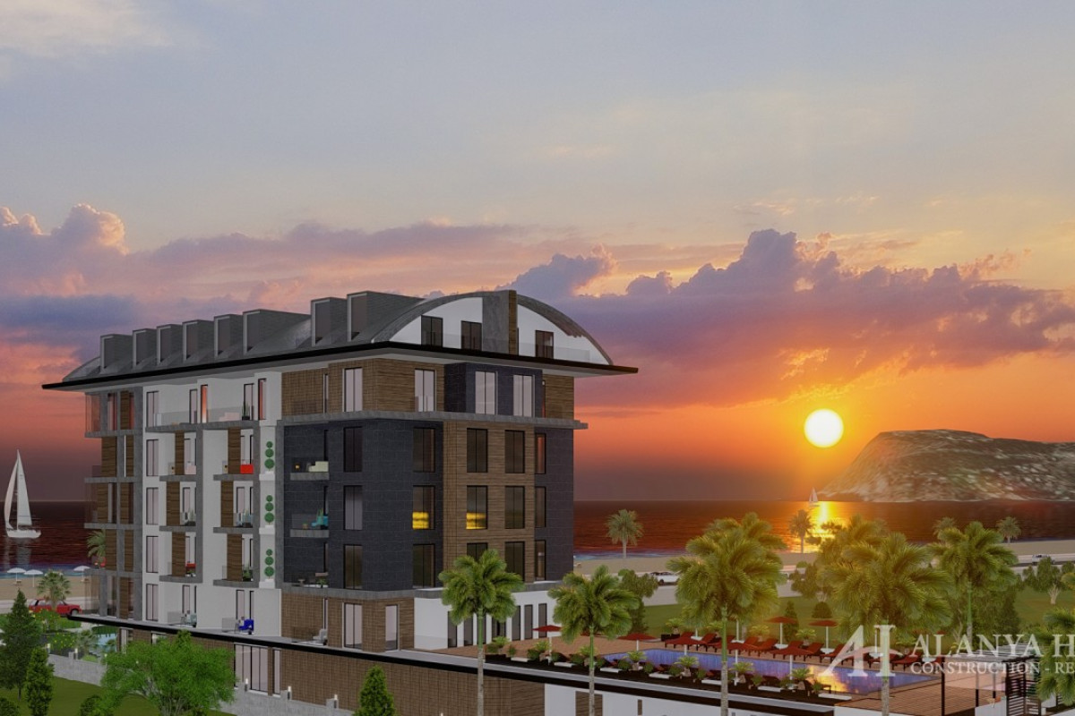 Serenity Royal Beach Oba Alanya Antalya Turkey purchase sale property of a furnished one-bedroom apa