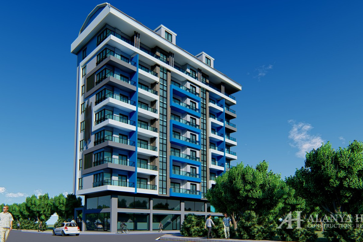 Blue Palace Mahmutlar Alanya Antalya Turkey purchase sale property, furnished, one and two bedroom a