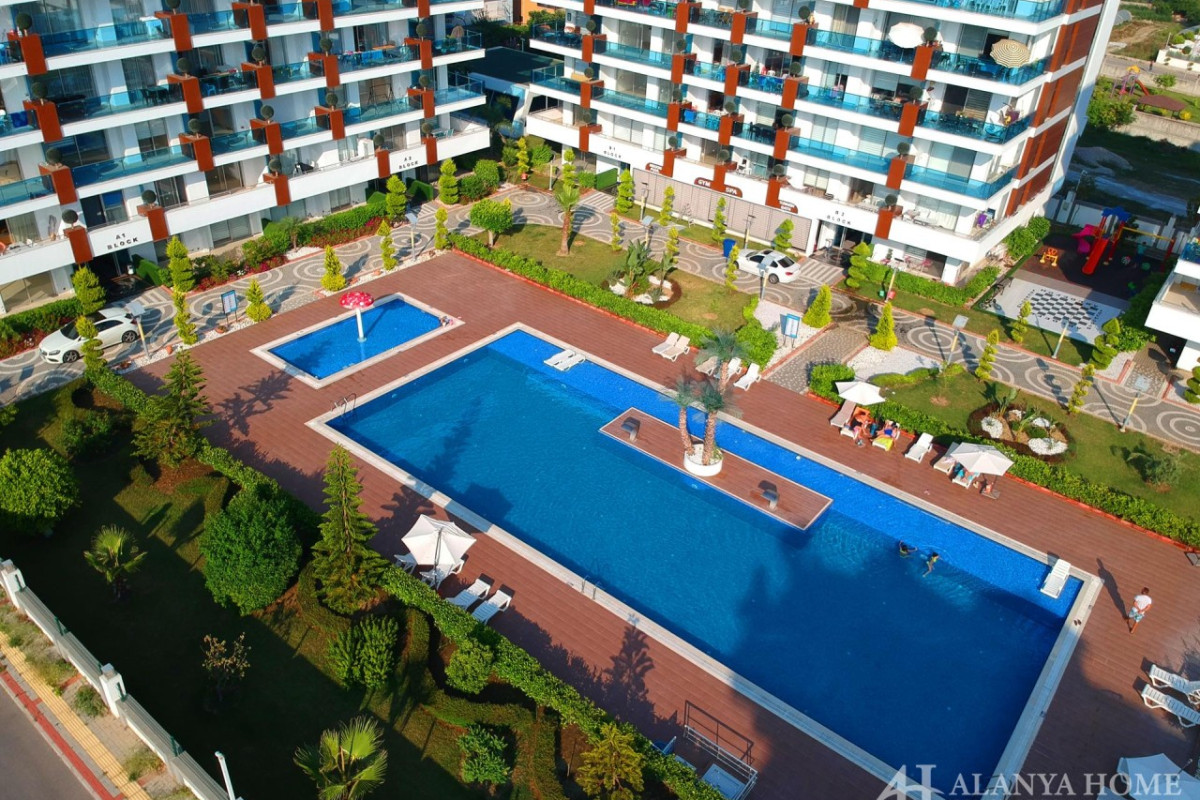 Spacious 2 + 1 apartment in RİSİNG BLUE residential complex in Kestel Alanya