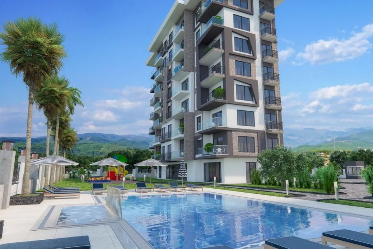 Tekioğlu Demirtaş Alanya Antalya Turkey purchase sale property of a furnished one-bedroom apartment 