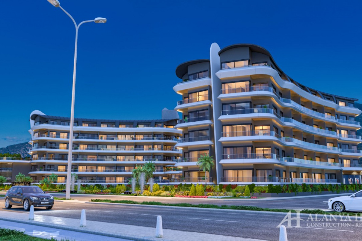 VIA MAR Residence Kargicak Alanya Antalya Turkey purchase sale of a furnished one-bedroom apartment 