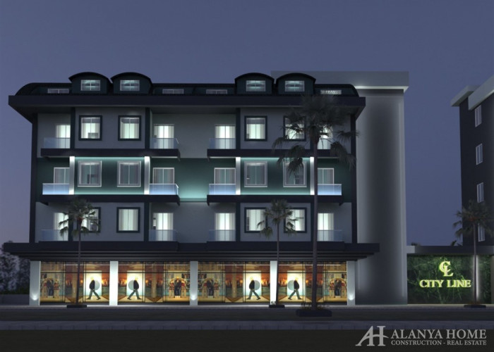 City Street Residence Oba Alanya Анталия Турция покупка продажа меблированной двухкомнатной квартиры