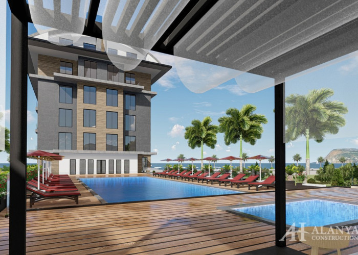 Serenity Royal Beach Oba Alanya Анталия Турция купить недвижимость меблированная двухкомнатная кварт