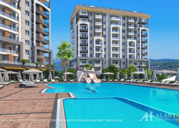 Emerald Paradise Авсаллар Аланья Анталия Турция покупка продажа меблированная двухкомнатная квартира