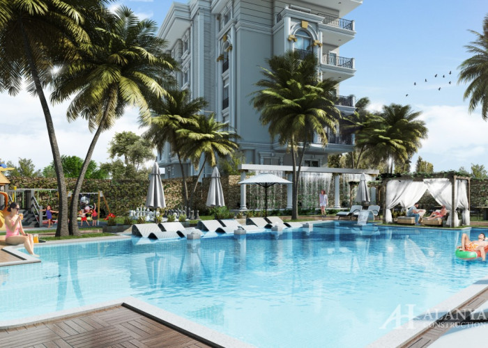 Voyage Garden Oba Alanya Antalya Türkiye deniz manzaralı yenilenmiş bir geliştiriciden yeni bir bina