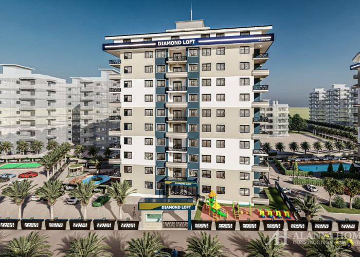 Diamond Loft Avsalar Alanya Antalya Türkiye Fotoğraf deniz manzaralı yenilenmiş bir müteahhitten yen