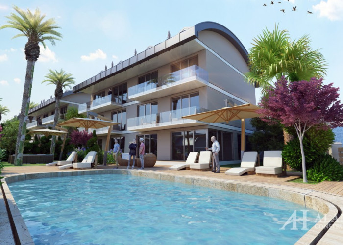 The Moonlight Village Konakli Аланья Анталия Турция покупка продажа меблированной двухкомнатной квар