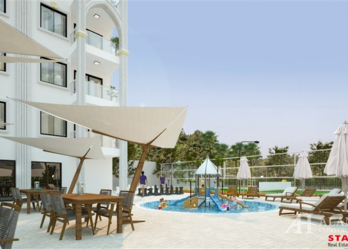 Forest Park 2 Avsallar Alanya Antalya Türkiye satın alma satılık eşyalı tek yatak odalı daire yeni b