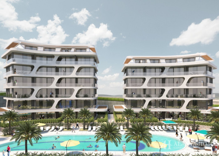 Sol Garden Alanyahus Oba Alanya Antalya Turkey purchase sale property of a furnished one-bedroom apa