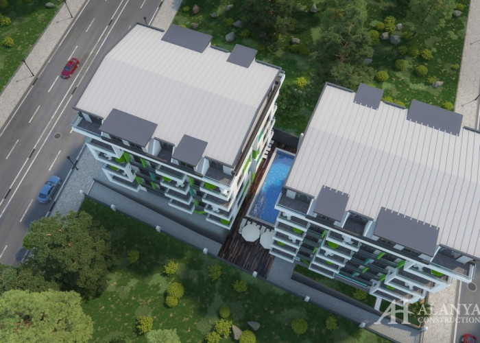 Mahmutlar Alanya Turkey furnished, one two bedroom apartment, construction company, by the sea view,