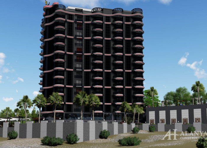 Liberty de Luxe Mahmutlar Alanya Antalya Türkiye Satılık emlak, eşyalı, bir ve iki yatak odalı daire