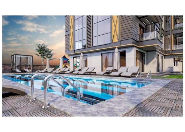 Cleopatra Sun Center Alanya Анталия Турция покупка продажа меблированная двухкомнатная квартира в но