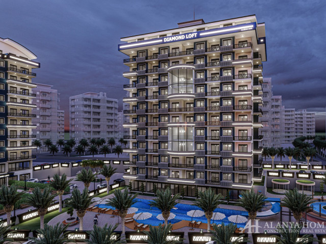 Diamond Loft Avsalar Alanya Анталия Турция Фото покупка меблированного жилого дома в рассрочку в нов