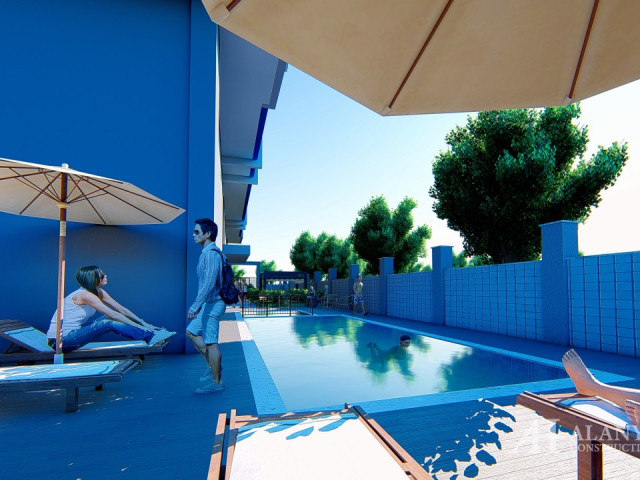 Mahmutlar Alanya Turkey furnished, one two bedroom apartment, construction company, by the sea view,