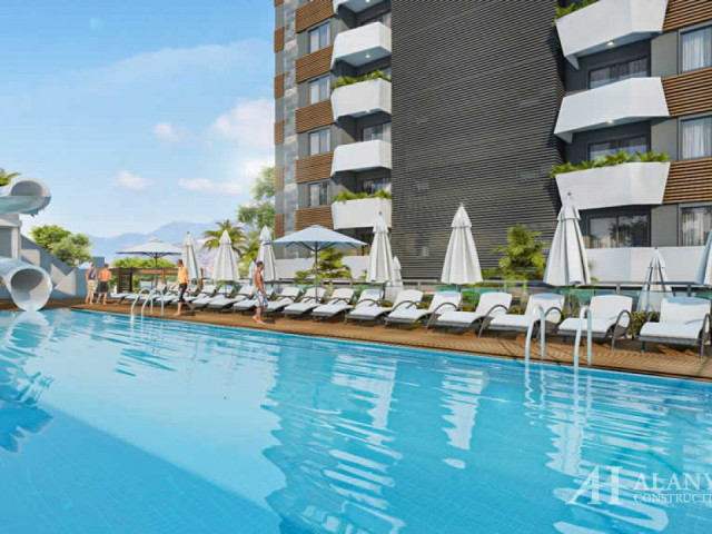 White Sail Mahmutlar Alanya Antalya Türkei Kauf Verkauf Eigentum einer möblierten Einzimmerwohnung i